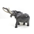 A Beswick 'Elephant' - Truck stretching - large, model 998, Natural - gloss, 26cm high.