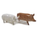 Two pig figurines, comprising a Beswick 'Sow CH. 