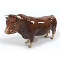 A Beswick 'Limousin Bull', model 2463B, brown - gloss, 12.5cm high.