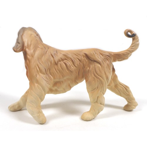 77 - A Beswick 'Afghan Hound - Running' figurine, model 3070, light brown and cream - matt, 14cm high.