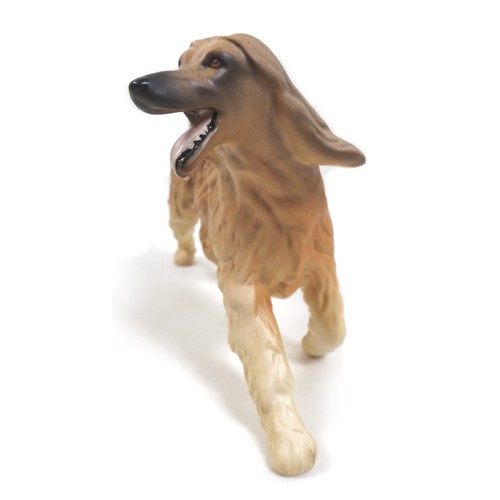 77 - A Beswick 'Afghan Hound - Running' figurine, model 3070, light brown and cream - matt, 14cm high.