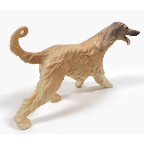 77 - A Beswick 'Afghan Hound - Running' figurine, model 3070, light brown and cream - matt, 14cm high.