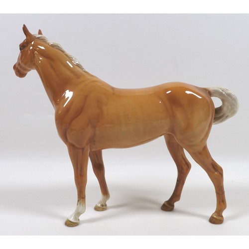 87 - A group of damaged Beswick horses, comprising 'Swish Tail Horse', First Version, model 1182, palomin... 