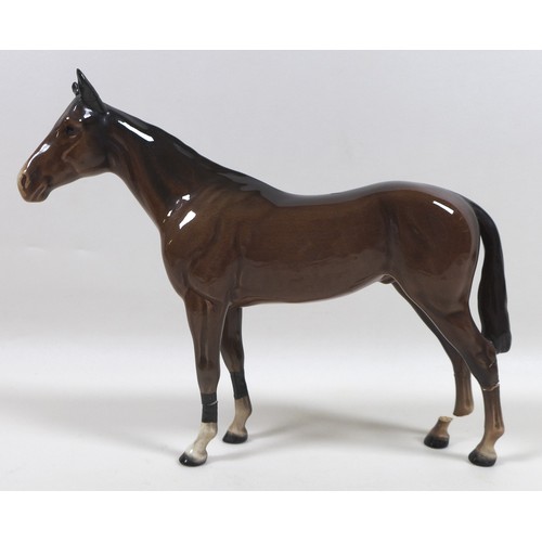 87 - A group of damaged Beswick horses, comprising 'Swish Tail Horse', First Version, model 1182, palomin... 