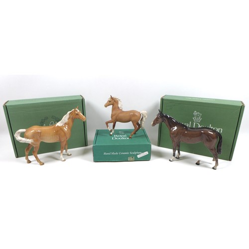 87 - A group of damaged Beswick horses, comprising 'Swish Tail Horse', First Version, model 1182, palomin... 