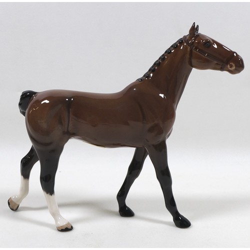 89 - A group of three Beswick horses, including 'Exmoor Pony 