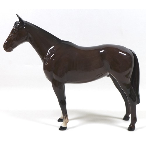 95 - Two Beswick horses, including 'Imperial', model 1557, brown - gloss, 20.5cm high, and  'Thoroughbred... 