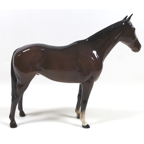 95 - Two Beswick horses, including 'Imperial', model 1557, brown - gloss, 20.5cm high, and  'Thoroughbred... 