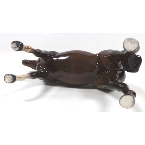 95 - Two Beswick horses, including 'Imperial', model 1557, brown - gloss, 20.5cm high, and  'Thoroughbred... 