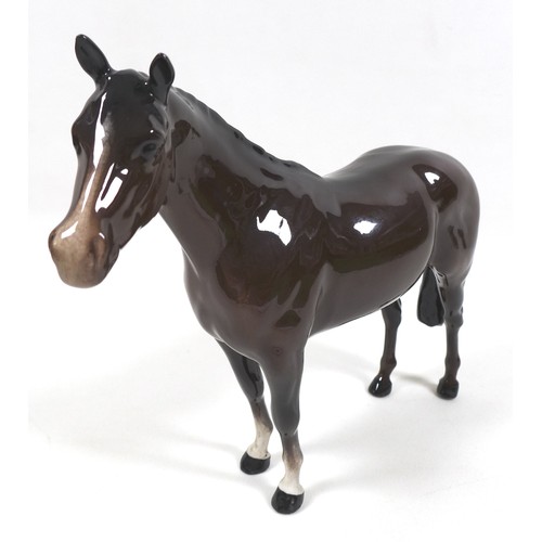 95 - Two Beswick horses, including 'Imperial', model 1557, brown - gloss, 20.5cm high, and  'Thoroughbred... 