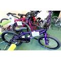 A Scandal Jab purple painted boy's BMX bike.