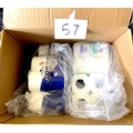 A quantity of toilet rolls and wipes. (1 box)