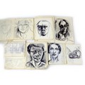 Jean Shepeard (British, 1904-1989): eleven sketch books with over one hundred drawings, including a ... 