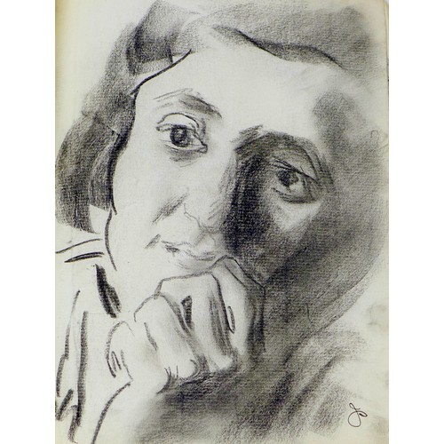 12 - Jean Shepeard (British, 1904-1989): a sketchbook, containing portraits purportedly of Ronald Ossory ... 
