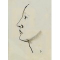 Jean Shepeard (British, 1904-1989): charcoal portrait of Dame Sybil Thorndike (1882-1976), signed wi... 