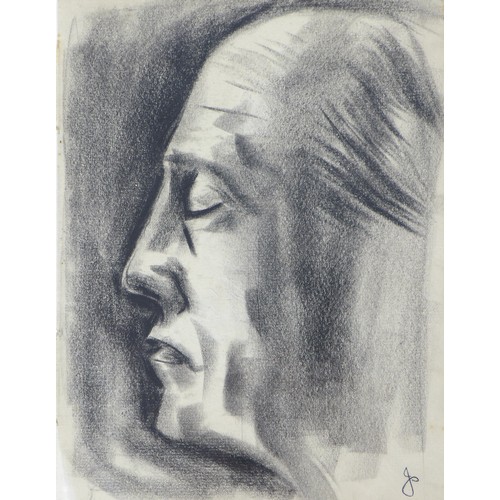 27 - Jean Shepeard (British, 1904-1989): two charcoal portraits of crime writer Edgar Wallace (1875-1932)... 