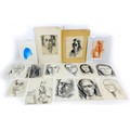 Jean Shepeard (British, 1904-1989): a collection of over thirty sketches, mostly portraits of women,... 
