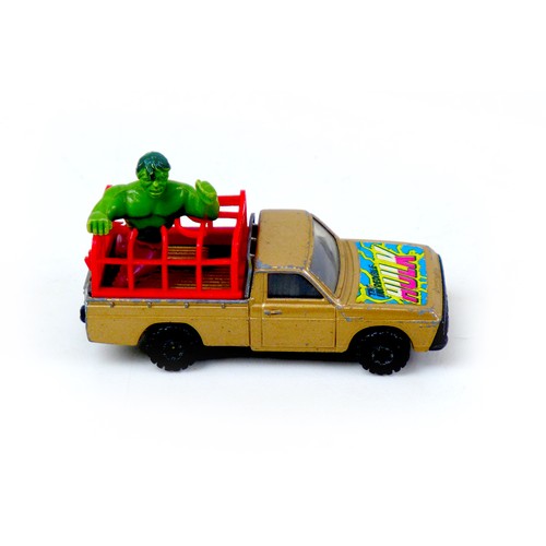 71 - Two Corgi Toys die-cast model cars, comprising 'The Incredible Hulk' 264, with Hulk figure, cage and... 