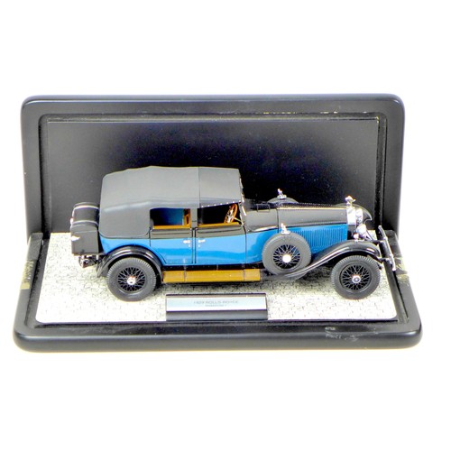 84 - Two Franklin Mint die-cast model Rolls Royce  vintage cars, comprising a 1925 Silver Ghost, with pre... 