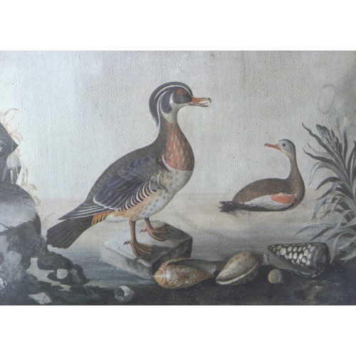 94 - A set of six vintage table mats, each printed with an image of a black and gilt chinoiserie framed p... 