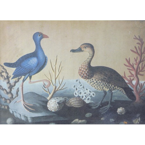 94 - A set of six vintage table mats, each printed with an image of a black and gilt chinoiserie framed p... 