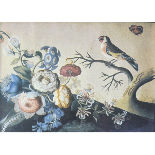 94 - A set of six vintage table mats, each printed with an image of a black and gilt chinoiserie framed p... 