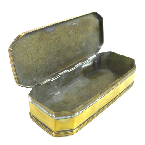 95 - A group of three brass collectable items, comprising two boxes with engraving to front and back, and... 