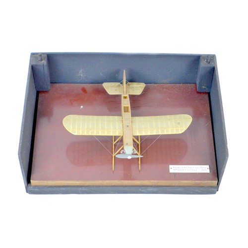 107 - A WWI wooden model of Archibald Low's Aerial Target bomb, a radio controlled pilotless weapon, the f... 