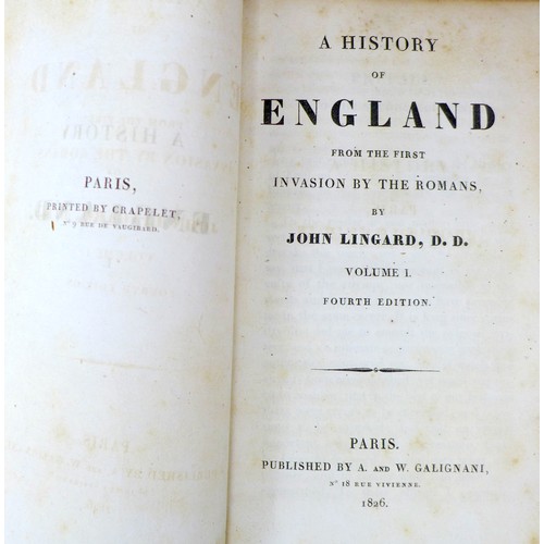 113 - Three sets of 18th century and later volumes of letters and the History of England, comprising David... 