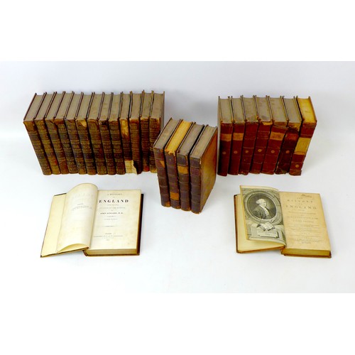 113 - Three sets of 18th century and later volumes of letters and the History of England, comprising David... 