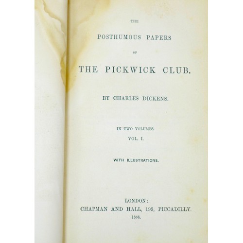 115 - Charles Dickens, a part 19th century set of twenty-six volumes, including Tale of Two Cities (pub. C... 