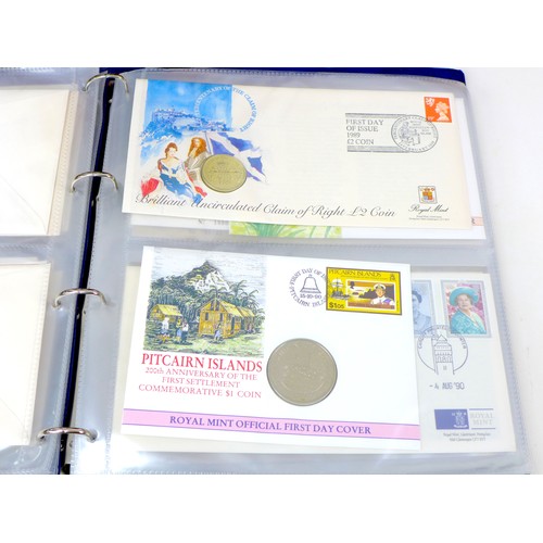 123 - A large collection of First Day Covers spanning 1970s-1990s, including some numismatic football them... 