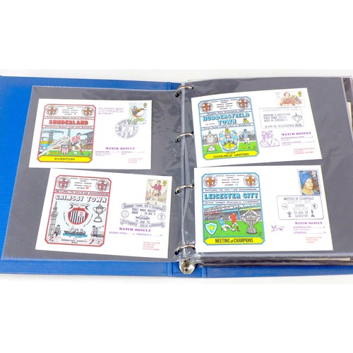 123 - A large collection of First Day Covers spanning 1970s-1990s, including some numismatic football them... 