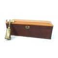 A South African hardwood wine bottle presentation box, by Karl Knorr, 36.5 by 12.5 by 36cm high toge... 