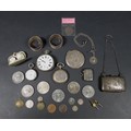 A collection of Victorian and later silver pocket watches and silver, including a silver Victorian N... 
