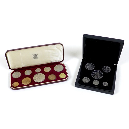 112 - An Edward VIII 'Cinderella' 1936 six-coin set, crown to threepence, in ebonised presentation case, a... 