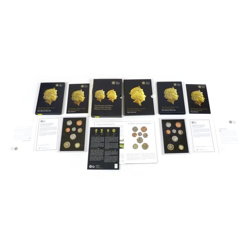 129 - A group of five Elizabeth II Royal Mint UK proof coin sets, comprising 'The 2017 United Kingdom Proo... 