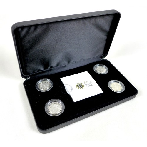 152 - A group of three Elizabeth II Royal Mint UK proof coin sets, comprising 2007 silver coin collection ... 