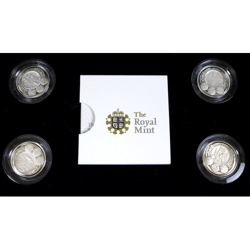 152 - A group of three Elizabeth II Royal Mint UK proof coin sets, comprising 2007 silver coin collection ... 