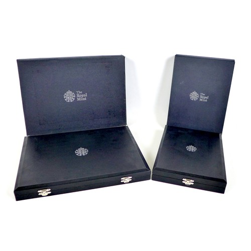 153 - Two Elizabeth II Royal Mint commemorative silver proof coin sets, comprising '2008 United Kingdom Co... 