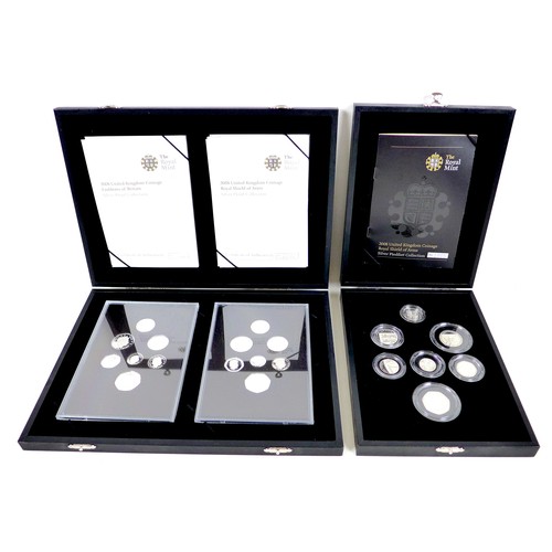 153 - Two Elizabeth II Royal Mint commemorative silver proof coin sets, comprising '2008 United Kingdom Co... 