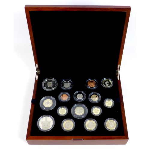 154 - An Elizabeth II Royal Mint UK proof coin set, 'The 2013 United Kingdom Premium Proof Set', sixteen c... 