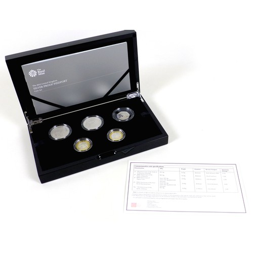 147 - An Elizabeth II Royal Mint UK silver Piedfort proof coin set, 'The 2015 United Kingdom Silver Proof ... 