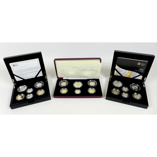 148 - A group of three Elizabeth II Royal Mint UK Piedfort coin sets, comprising 'United Kingdom 2006 Pied... 