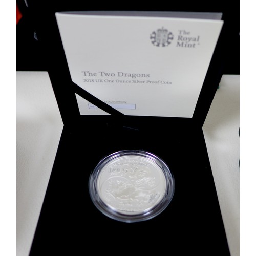 149 - Twelve ERII silver proof £2 coins, including six RAF commemorative coins, a 2018 'Symbol of the Skie... 