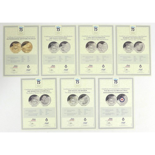 151 - 'Their Finest Hour' 75th Anniversary Commemorative London Mint Office proof coin set, comprising a 9... 