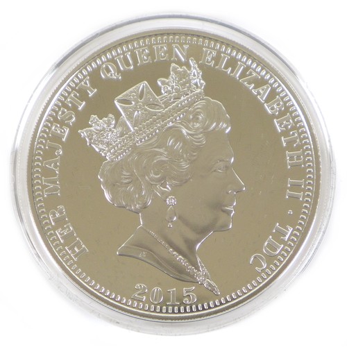 161 - Two Elizabeth II 5oz silver £5 commemorative coins, comprising a 2019 Bradford Exchange 'The 5 Crown... 