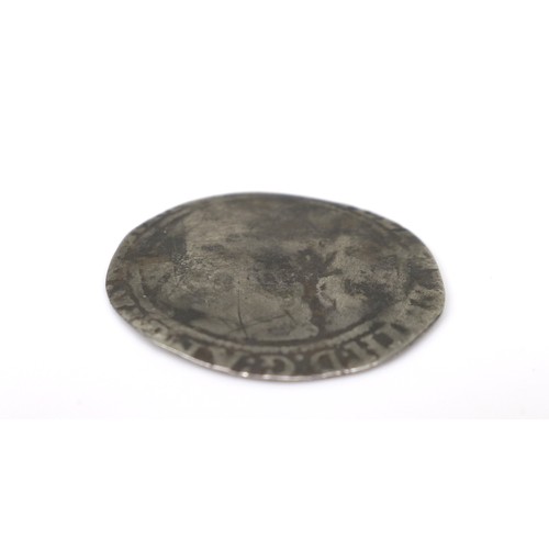 107 - An Elizabeth I 1580 sixpence, 5th issue 1578-1582, with heavily rubbed portrait with parts of '...TH... 