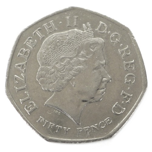 138 - A scarce 2009 Kew Gardens 50p commemorative coin, circulated.