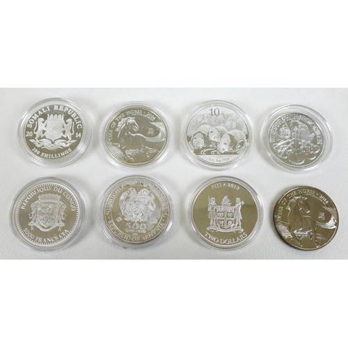 134 - A collection of Elizabeth II and other silver coins, comprising a 2005 Royal Mint '20th Anniversary ... 